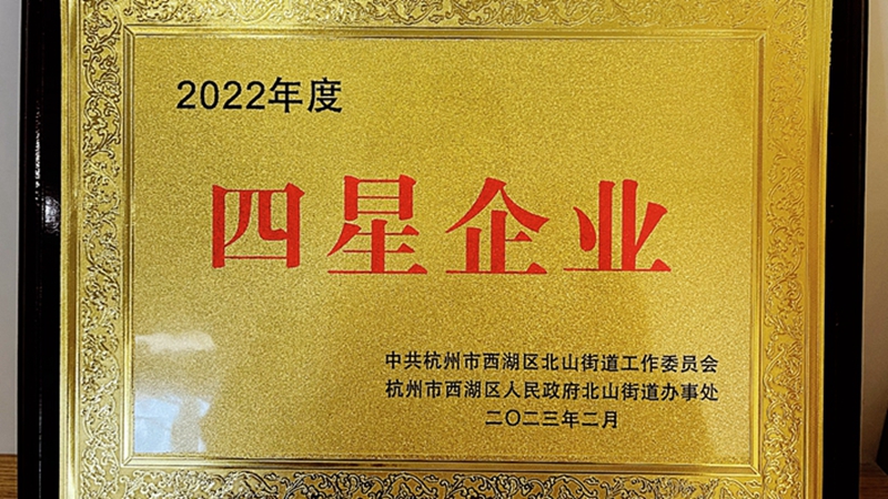 西湖小貸榮獲北山街道“2022年度經(jīng)濟工作先進集體四星企業(yè)”稱號